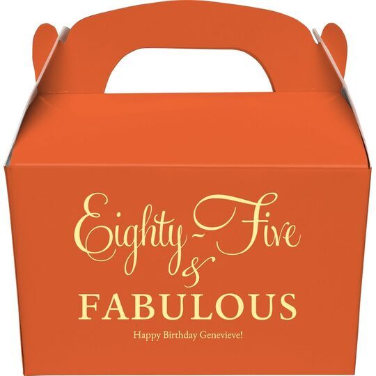 Eighty-Five & Fabulous Gable Favor Boxes